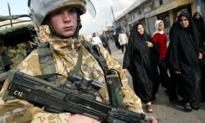 Young British soldier