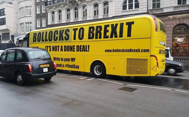 Bollocks to Brexit bus